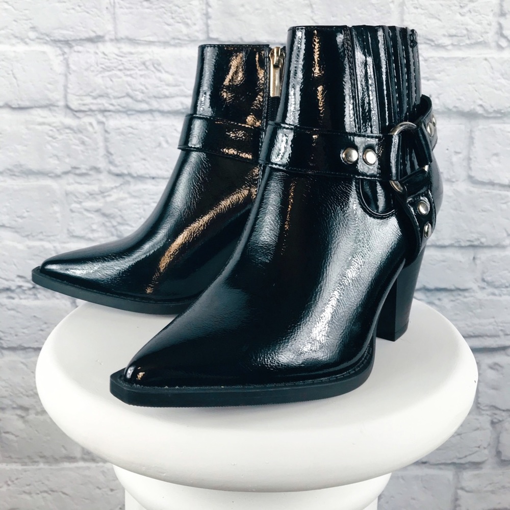 Black Harness Booties